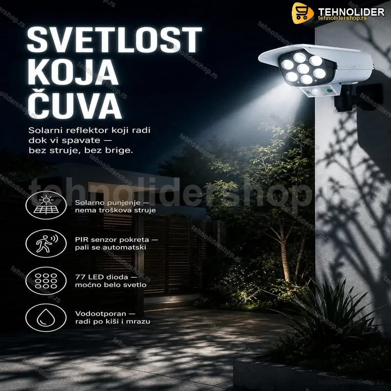 Solarni REFLEKTOR u obliku KAMERE Solarni REFLEKTOR u obliku KAMERE