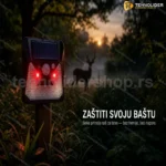 Solarni repelent za životinje X-PEST sa LED svetlima