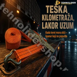 Španer za Vezivanje Tereta 10m – Putničke i Kamionske Prikolice