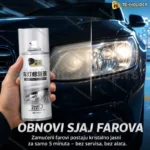 Sprej za Poliranje Farova – Vraća Sjaj Zamućenim i Požutelim Farovima