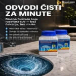 2 bočice TERMINATOR PRAHA – SREDSTVO ZA OTPUŠAVANJE ODVODA I WC ŠOLJA (520 GR)