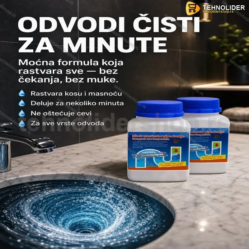 2 bočice TERMINATOR PRAHA – SREDSTVO ZA OTPUŠAVANJE ODVODA I WC ŠOLJA (520 GR) 2 bočice TERMINATOR PRAHA – SREDSTVO ZA OTPUŠAVANJE ODVODA I WC ŠOLJA (520 GR)