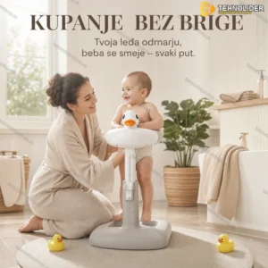 Stalak za Kupanje Beba – Ergonomski Držač za Kadicu sa Podesivom Visinom