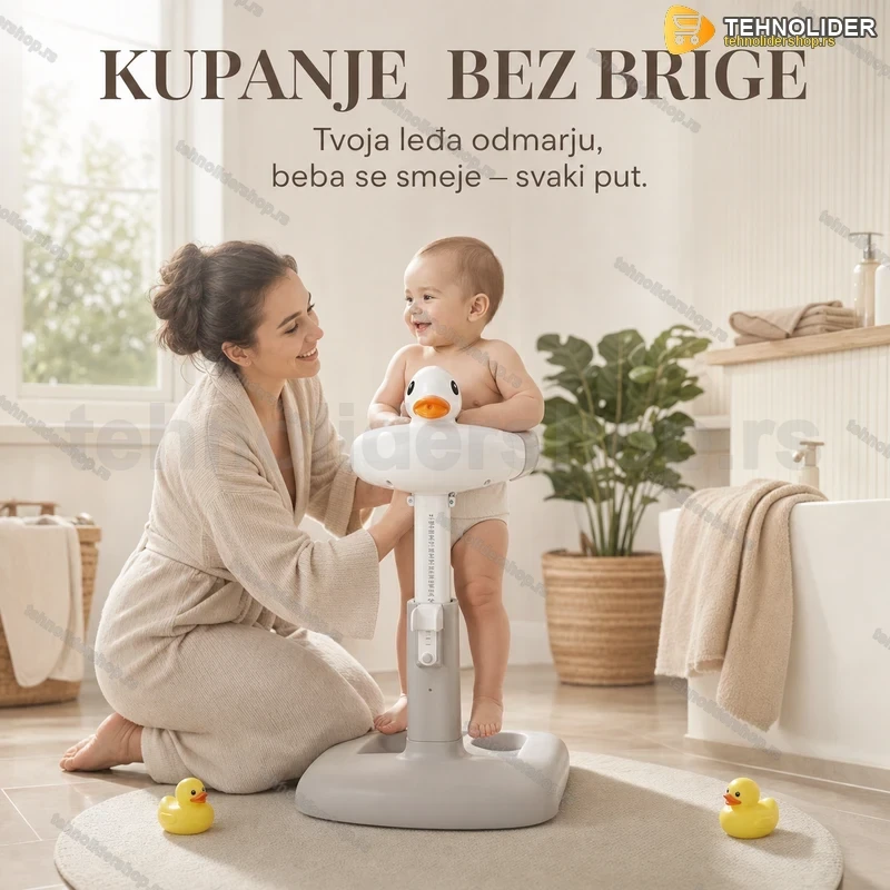 stalak-za-kupanje-beba-tehnolidershop Stalak za Kupanje Beba – Ergonomski Držač za Kadicu sa Podesivom Visinom