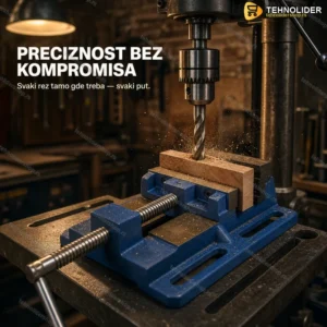 Stega za Stubnu Bušilicu 150mm — Čelične Čeljusti, Precizno Stezanje