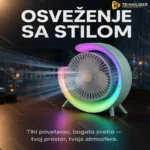 Stoni Ventilator Sa 3 Brzine i Svetlom