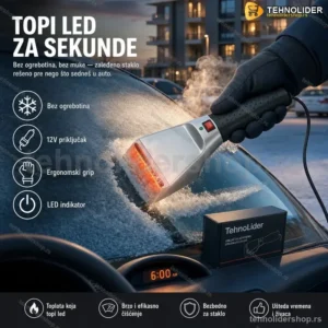 Strugač Leda sa Grejačem – Brzo i Bezbedno Čišćenje Stakla