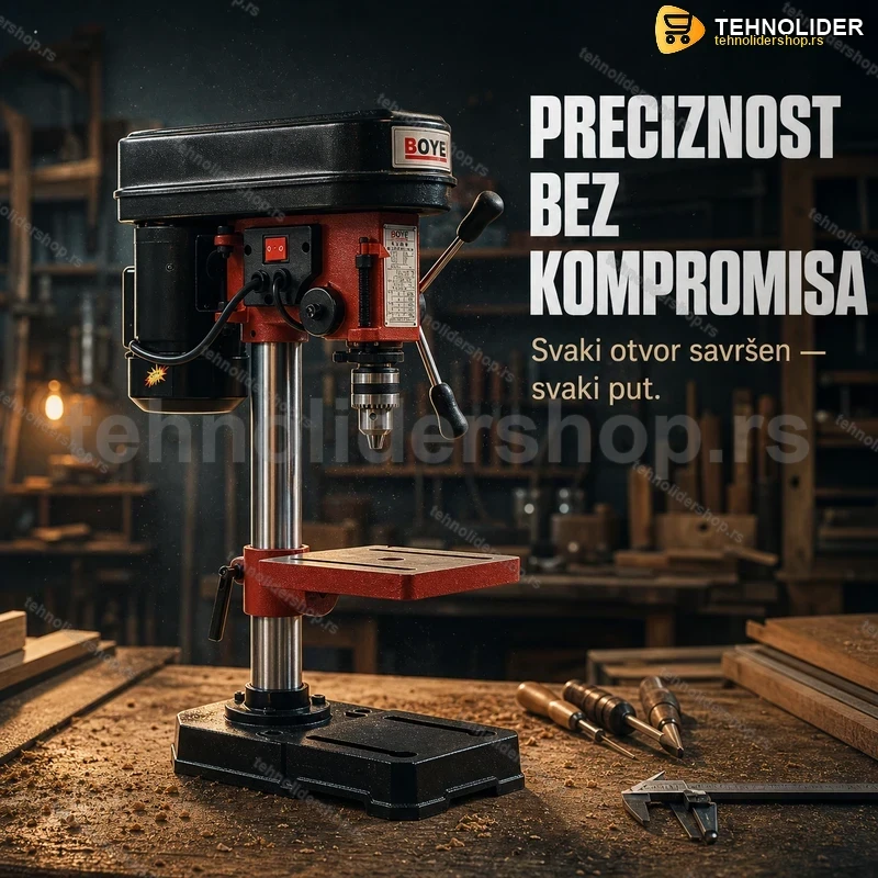 stubna-busilica-350w-tehnolidershop Stubna Bušilica 350W – Precizna Stolna Mašina za Bušenje