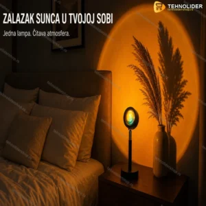 Sunset LED Lampa — Projektor Zalaska Sunca za Spavaću Sobu (USB)