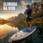 SUP Daska na Naduvavanje 215×76×15 cm – Komplet za Veslanje