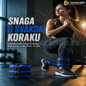 Tegovi za Ruke i Noge sa Čičak Trakom – Neoprenski 2×0,5 kg (1 kg)