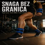 Tegovi za Ruke i Noge sa Čičak Trakom 2×1,5 kg – Ojačani Neopren