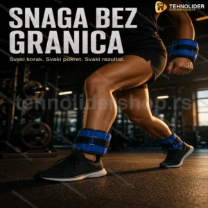 Tegovi za Ruke i Noge sa Čičak Trakom 2×1,5 kg – Ojačani Neopren