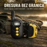 Teletakt ogrlica za pse sa dometom do 800m — punjiva