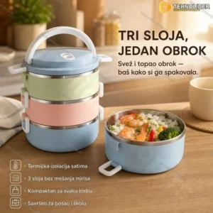 Termo box posude za hranu - 3 sloja