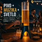 Točilica za pivo 3L sa LED svetlom i Bluetooth zvučnikom