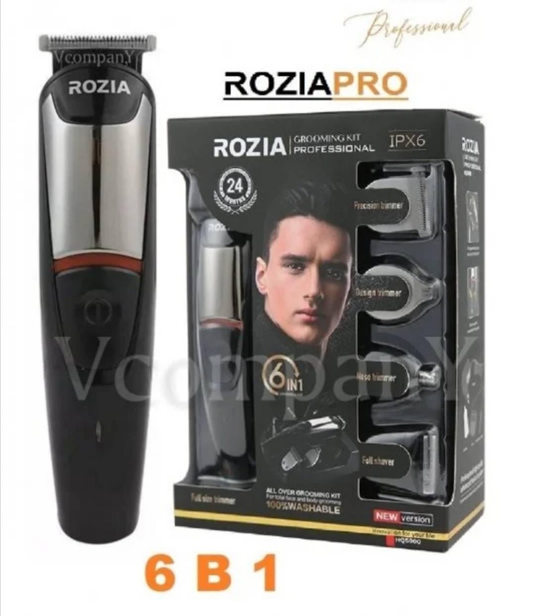 Trimer za kosu i bradu Rozia HQ-5900 — set 6u1 Rozia HQ-5900 - u upotrebi