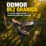 Trougaona Viseća Mreža za Kampovanje – Ležaljka za 3 Osobe