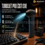 TurboJet Pro – Prenosni Bežični Čistač Vazduha za Elektroniku i Dom
