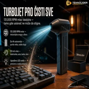 TurboJet Pro – Prenosni Bežični Čistač Vazduha za Elektroniku i Dom