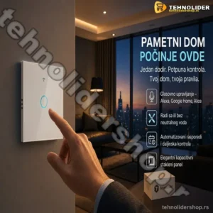 Tuya WiFi Pametni Prekidač na Dodir – Daljinsko Upravljanje Rasvetom