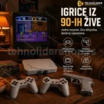 TV KONZOLA-IGRICE IZ 90-ih sa dzojsticima i pistoljem