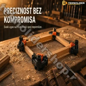 Ugaone Stege za Drvo 90° – Set 4 Komada, Raspon 5–22 mm