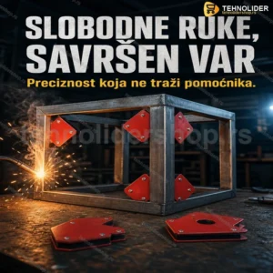 Ugaoni Magneti za Zavarivanje – Set od 6 Komada, Uglovi 45°/90°/135°