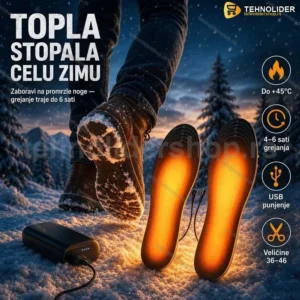 Ulošci sa grejačima za obuću + Powerbank GRATIS