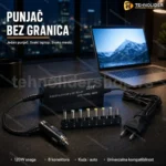 Univerzalni punjac za laptop 120 W 2 u 1