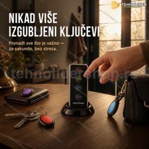 Uređaj za Pronalaženje Ključeva Key Finder sa LED Lampom i Dometom 40m