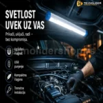 USB LED lampa sa magnetom