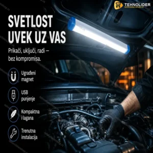 USB LED lampa sa magnetom