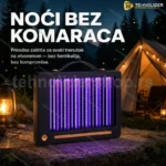 UV Lampa protiv komaraca i insekata na USB napajanje 3W — za baštu, kamp i terasu