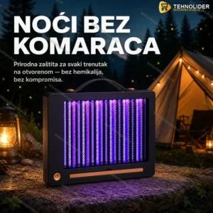 UV Lampa protiv komaraca i insekata na USB napajanje 3W — za baštu, kamp i terasu