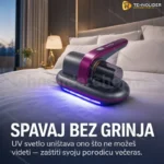 UV Usisivač za Grinje sa HEPA Filterom i UV Svetlom 12000Pa