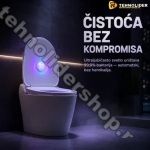 UV-C Sterilizator za WC Šolju — Automatsko Uništavanje Bakterija i Virusa