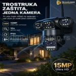 V380 Trostruka Sigurnosna Kamera - Maksimalna Zaštita Vašeg Doma!