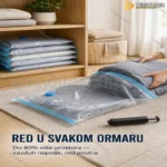 Vakum vrećice za skladištenje odeće i posteljine