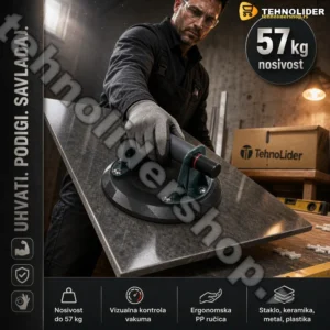 Vakumski drzac sa pumpicom Power Grip 200mm