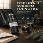 Vakumski termos set boca sa tri šolje
