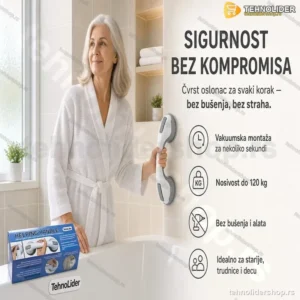 Vakuumska Sigurnosna Ručka za Kupatilo – Pomagalo za Starije i Trudnice