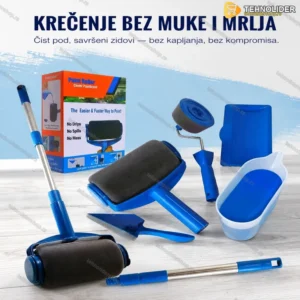Valjak za krečenje Paint Roller — set 6 delova bez kapljanja farbe