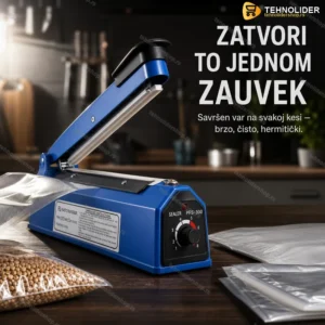 Varilica za Kese 400mm – Impulsno Zavarivanje i Lepljenje