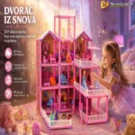 Velika vila za lutke sa 257 delova-dvorac iz snova za beskrajnu zabavu!