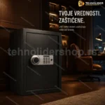 Veliki Elektronski Sef sa Šifrom i Ključevima – 42×38×58 cm