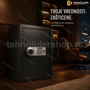 Veliki Elektronski Sef sa Šifrom i Ključevima – 42×38×58 cm