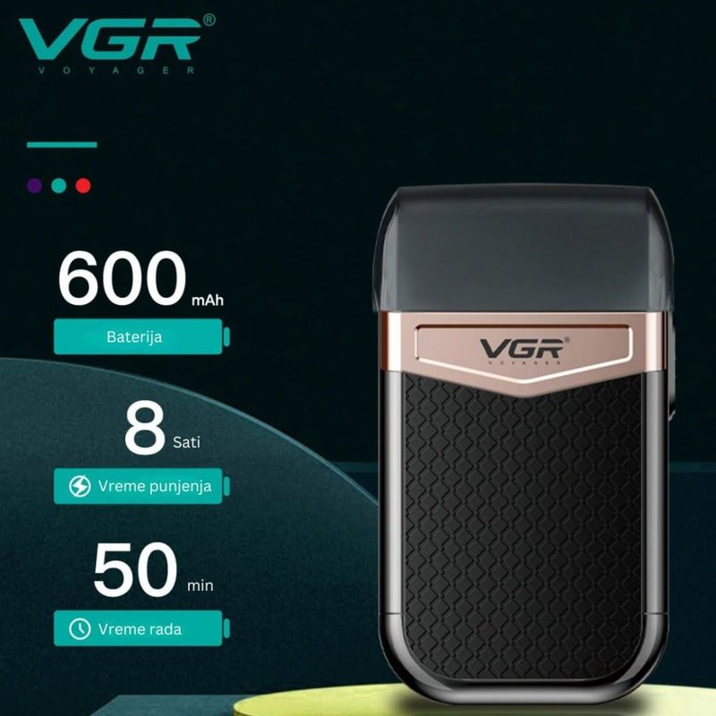 VGR V-331 trimer za bradu sa USB punjenjem trimer za bradu - detalji