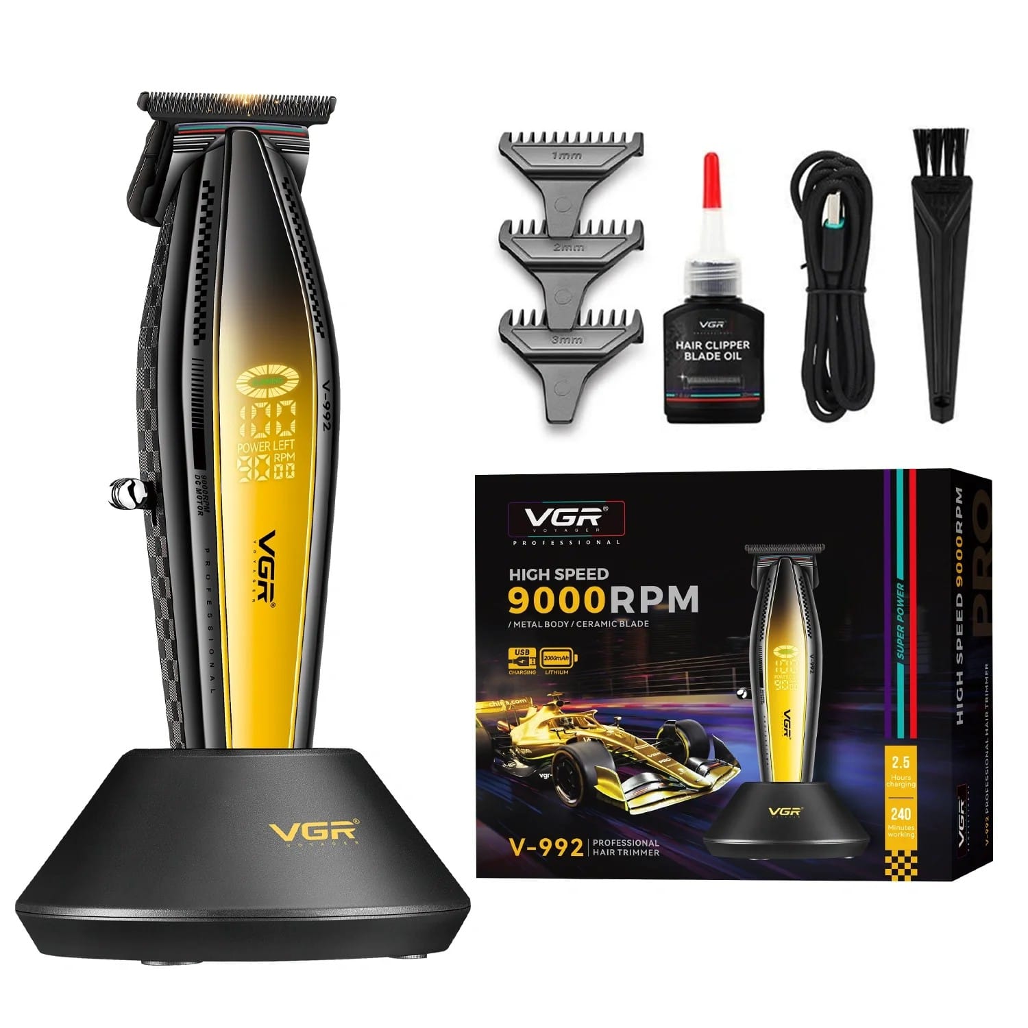 VGR V-992 trimer za šišanje sa keramičkim sečivima trimer za šišanje - u upotrebi