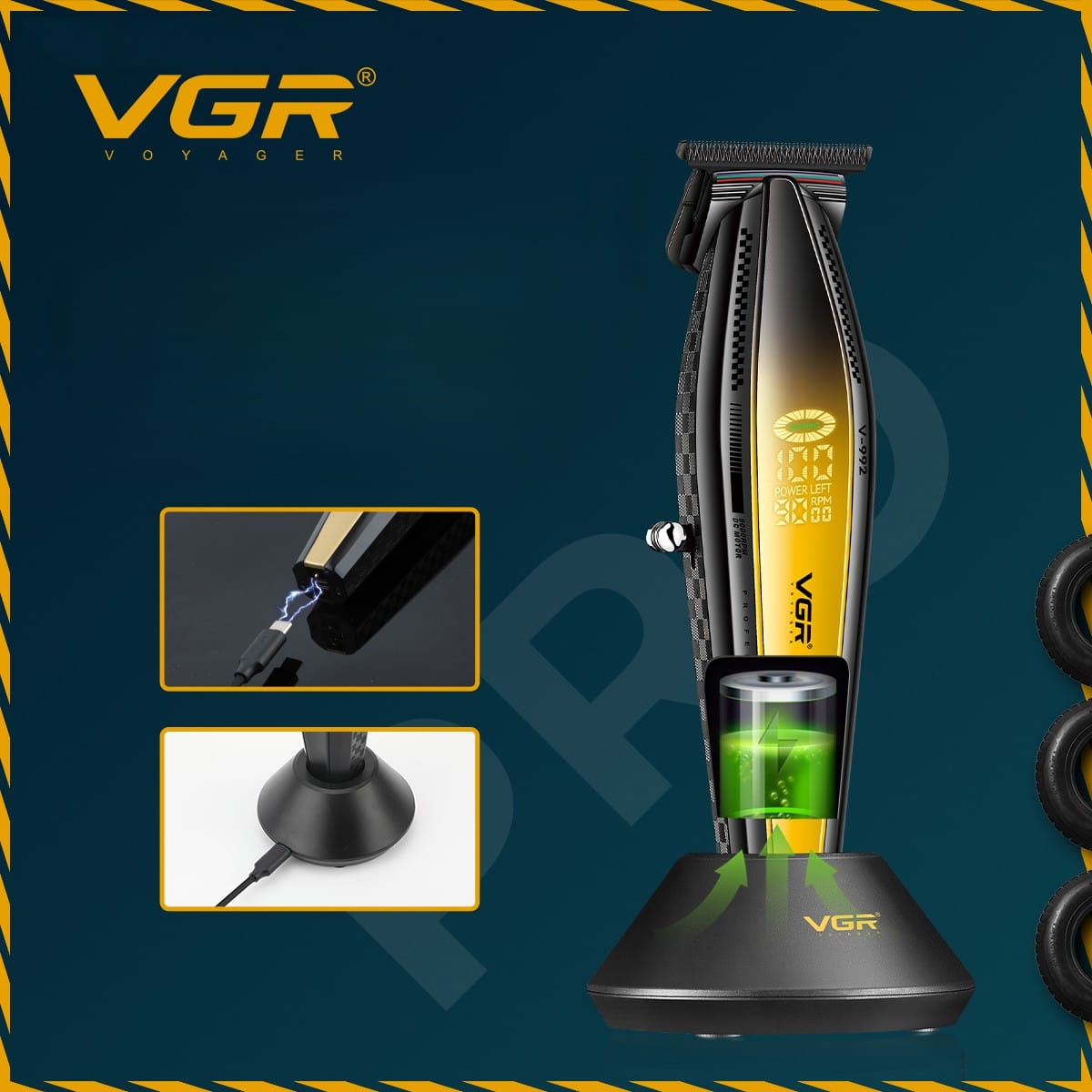 VGR V-992 trimer za šišanje sa keramičkim sečivima trimer za šišanje - detalji